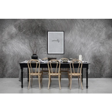 Serenity harmaa puutapetti ruokailuhuoneeseen Rebel Wallsilta R17101 image