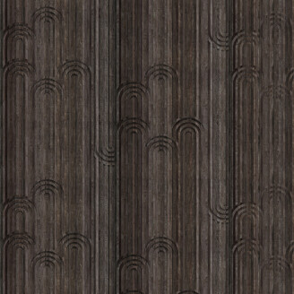 Timber Arch ruskea puuseinatapetti Rebel Wallsilta R17221 image