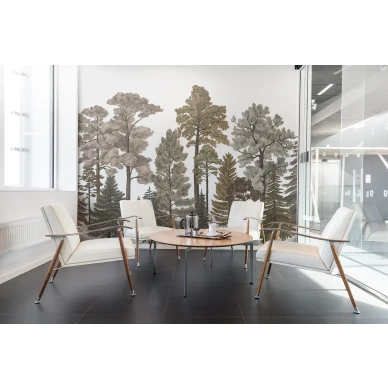 Scandinavian Bellewood ruskea metsatapetti oleskeluhuoneeseen Rebel Wallsilta R17205 image