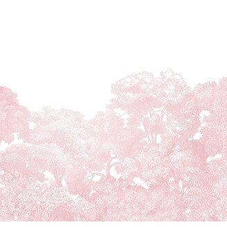Bellewood vaaleanpunainen puutapetti Rebel Wallsilta R13057 image