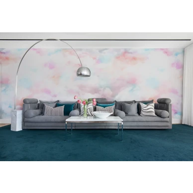 Coral Clouds vaalea pilvitapetti olohuoneeseen Rebel Wallsilta R15411 image