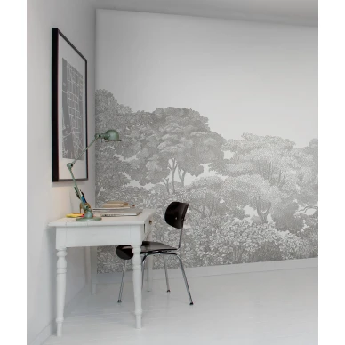 Bellewood harmaa metsatapetti tyohuoneeseen Rebel Wallsilta R13054 image