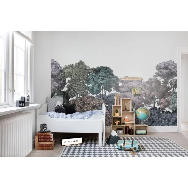 Bellewood monivarinen metsatapetti lastenhuoneen muraltapetti Rebel Wallsilta R13052 image