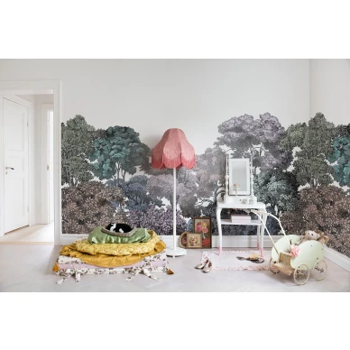 Bellewood monivarinen metsatapetti lastenhuoneeseen Rebel Wallsilta R13052 image