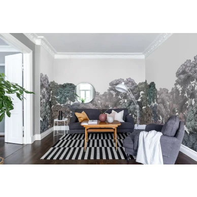 Bellewood monivarinen metsatapetti olohuoneeseen Rebel Wallsilta R13052 image