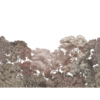 Bellewood ruskea puutapetti Rebel Wallsilta R18639 koko kuvio image