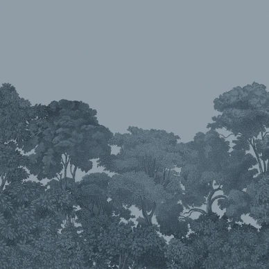 Bellewood sininen metsatapetti Rebel Wallsilta R13059 image