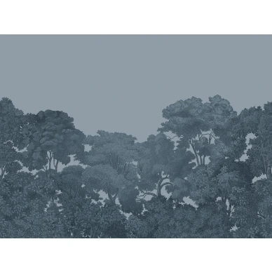 Bellewood sininen metsatapetti levea kuvio Rebel Wallsilta R13059 image