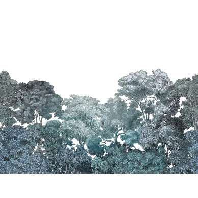 Bellewood sininen puutapetti Rebel Wallsilta R18637 koko kuvio image