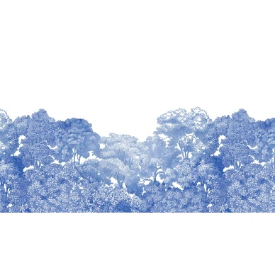 Bellewood sinivalkoinen puutapetti Rebel Wallsilta levea kuvio R13055 image