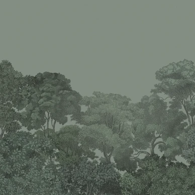 Bellewood vihrea metsatapetti Rebel Wallsilta R13058 image