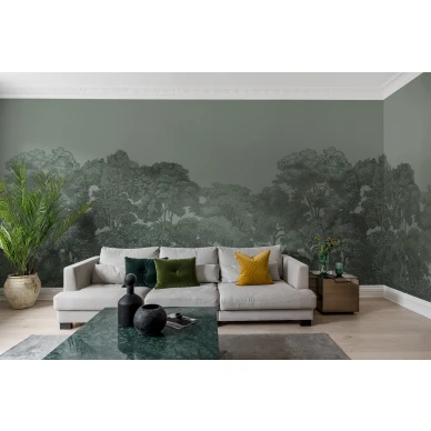 Bellewood vihrea metsatapetti olohuoneen muraltapetti Rebel Wallsilta R13058 image