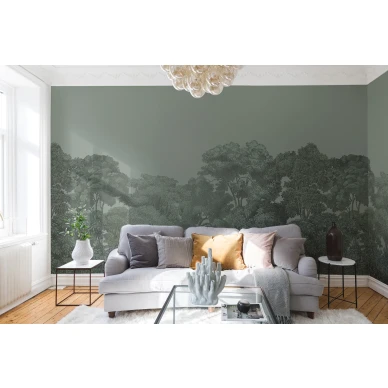 Bellewood vihrea metsatapetti olohuoneeseen Rebel Wallsilta R13058 image
