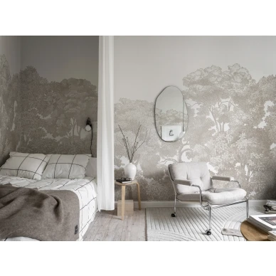 Makuuhuoneen beige tapetti Bellewood Rebel Wallsilta R18638 image