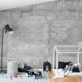 Wooden Concrete harmaa betoniseina lastenhuoneeseen muraltapetti Rebel Wallsilta R15001