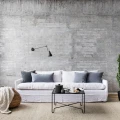 Wooden Concrete harmaa betoniseina muraltapetti olohuoneeseen Rebel Wallsilta R15001