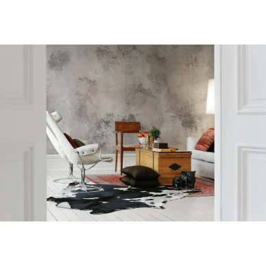 Patina harmaa rentoutunut teollisuustyylinen muraltapetti Rebel Wallsilta R12711 image