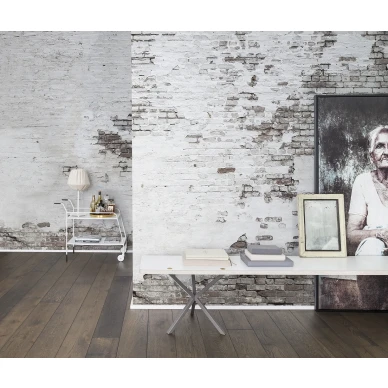 Industrial Ivory teollisuushenkinen vanha tiiliseina muraltapetti Rebel Wallsilta R14321 image