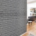 Soft Bricks harmaa tiilitapetti eteiseen Rebel Wallsilta R14872
