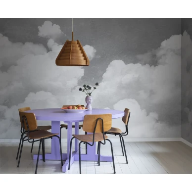 Keittion harmaa pilvitapetti Cuddle Clouds Rebel Wallsilta R14013 image