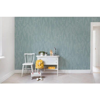 Pulse of Passion mintunvihrea leikkimielinen graafinen muraltapetti Rebel Wallsilta R14094 image