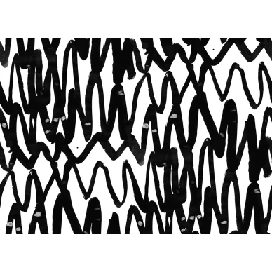 Pulse of Passion mustavalkoinen graafinen muraltapetti koko kuvio Rebel Wallsilta R14091 image