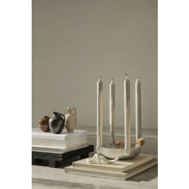 Dryp harmaa kynttila 100 prosenttia steariinia Ferm Livingilta image