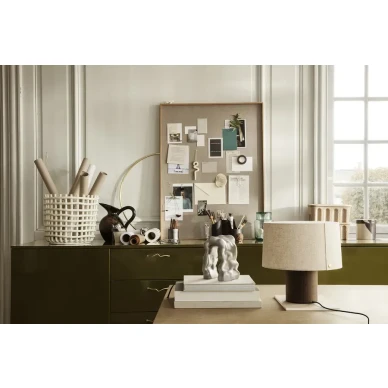 Eclipse kankainen matala hiekanvarinen lampunvarjostin Ferm Livingilta image