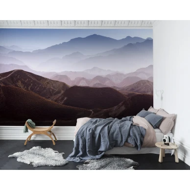 Gradient Mountains rauhallinen varikas vuoritapetti makuuhuoneeseen Rebel Wallsilta R13281 image