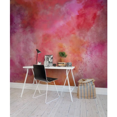 Color Clouds varikas roosa muraltapetti tyohuoneeseen Rebel Wallsilta R13272 image