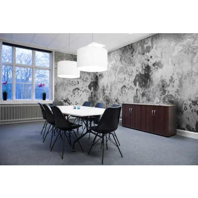 Fragments harmaa musta teollisuushenkinen muraltapetti Rebel Wallsilta R15472 image