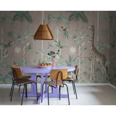 Keittion kuvatapetti Giraffes Stroll Rebel Wallsilta R16796 image