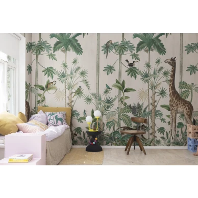 Makuuhuoneen kuvatapetti Giraffes Stroll Rebel Wallsilta R16795 image