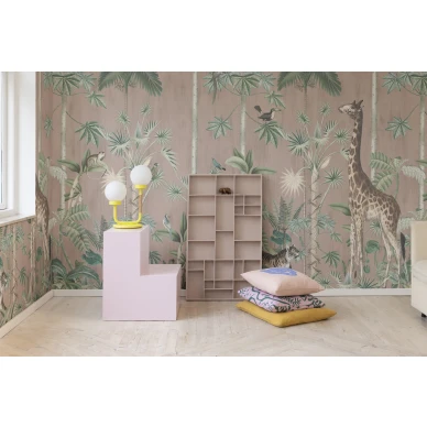 Rebel Wallsin kuvatapetti elainkuviolla Giraffes Stroll R16796 image