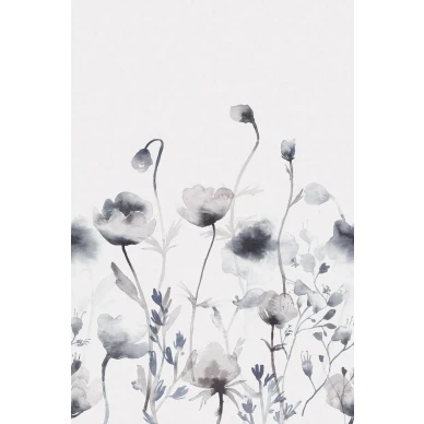 Morangen romanttinen sininen kukkatapetti Sandbergilta koko kuvio 643 04 image