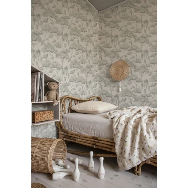 Kristoffer vaaleanvihrea puutapetti lastenhuoneeseen Sandbergilta S10123 image