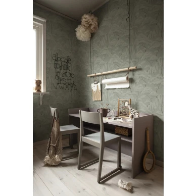 Kristoffer vihrea metsatapetti lastenhuoneen tapetti Sandbergilta S10124 image