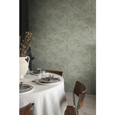 Kristoffer vihrea metsatapetti ruokailuhuoneeseen Sandbergilta S10124 image