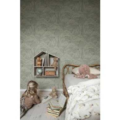 Kristoffer vihrea puutapetti lastenhuoneeseen Sandbergilta S10124 image