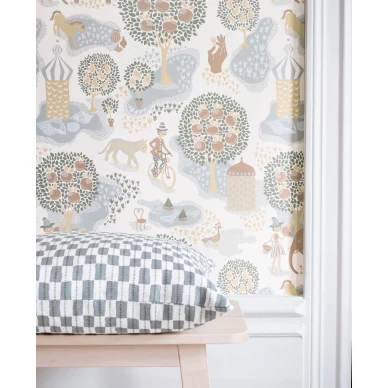 Jardin de la vie monivarinen mielikuvituksellinen elaintapetti lastenhuoneeseen Littlephantilta 1532 image