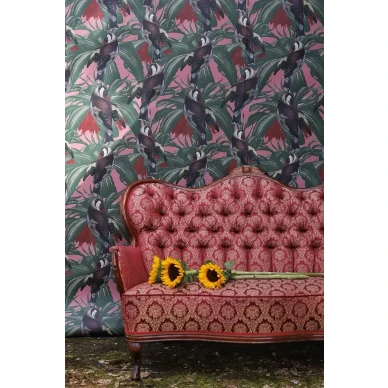 Pippi varikas lintutapetti olohuoneeseen Studio Lisa Bengtssonilta image