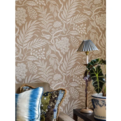 Cornucopia hiekanvarinen lehtitapetti Langelid von Bromssenilta 21 52 image