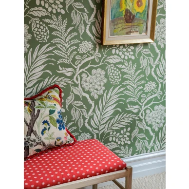 Cornucopia kaunis vihrea lehtitapetti Langelid von Bromssenilta 21 65 image