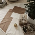 Tonal Christmas Blanket beige joulukuusenmatto moderniin kotiin Ferm Livingilta 1104264681