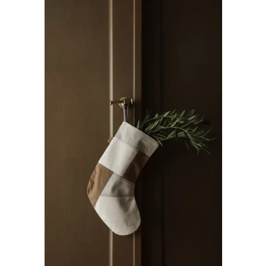 Tonal Christmas Stocking beige moderni joulusukka Ferm Livingilta 1104264682 image