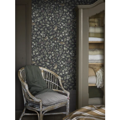 Sangfaglar kaunis musta lintutapetti Borastapeterilta 2057 image