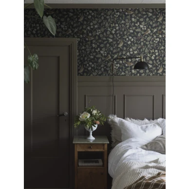 Sangfaglar musta lintutapetti makuuhuoneeseen Borastapeterilta 2057 image