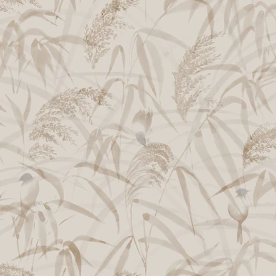 Anna beige ruskea kaislatapetti Sandbergilta S10110 image