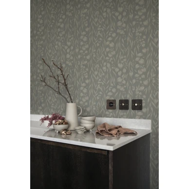 Sara vihrea lehtitapetti keittioon Sandbergilta S10119 image