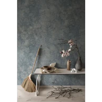 Monica vaaleansininen kukkatapetti eteiseen Sandbergilta S10132 image